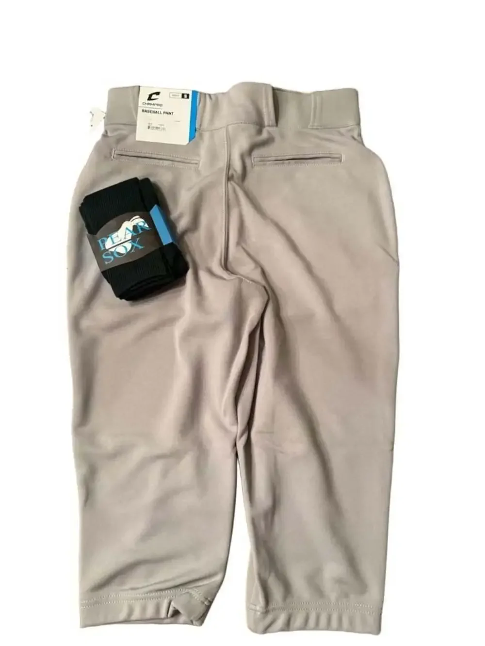 Champro MVP Knicker Baseball Pants Adult Small Grey New with Socks B1241